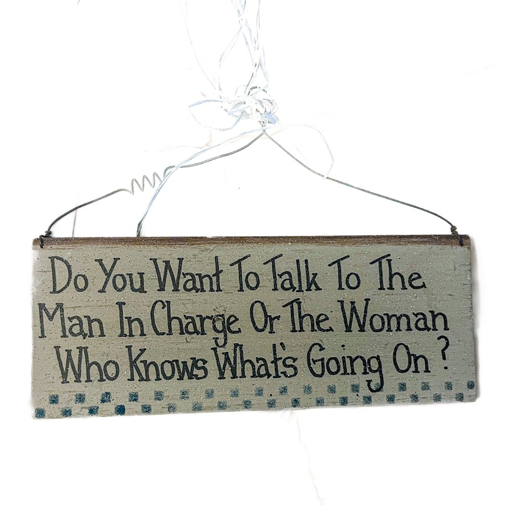 Whimsical Wooden Sign
